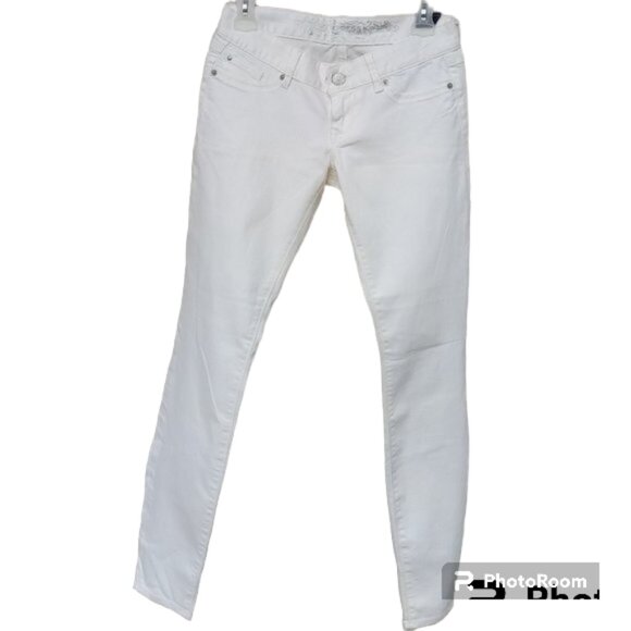 Express Zelda Jean Legging white sz 2 NEW - Picture 1 of 12